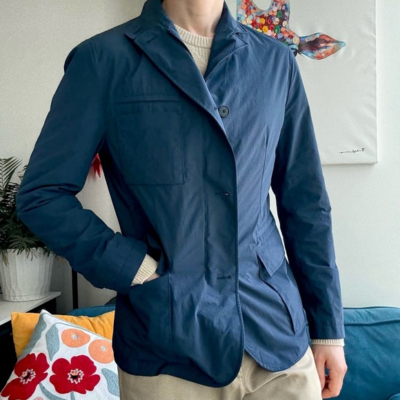 Hugo Boss Jesper Navy Blue Waterproof Long Sleeve Jacket 40R - Picture 1 of 16